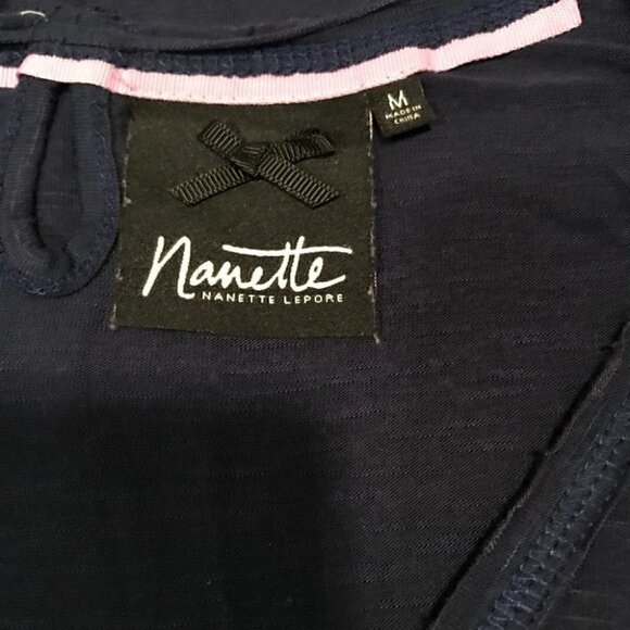 Nanette Lepore Navy Blue  Tank Top Size M - Picture 6 of 7